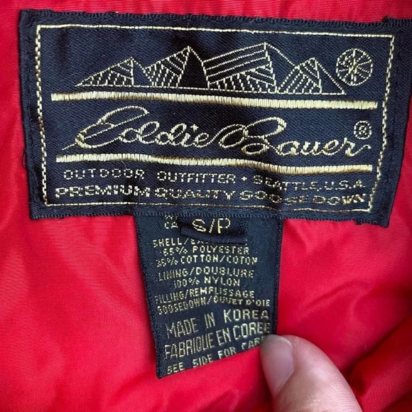 Vintage 80s/90s Eddie Bauer Goose Down Puffer Coat - Picture 6 of 12